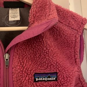 Patagonia retro x fleece vest pink women’s L